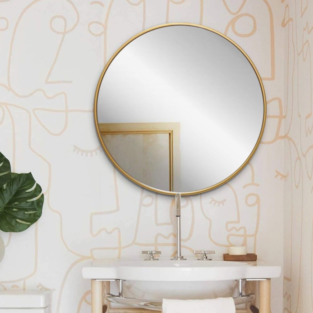 NWT | Gold Circle Wall Mirror 24 Inch Round